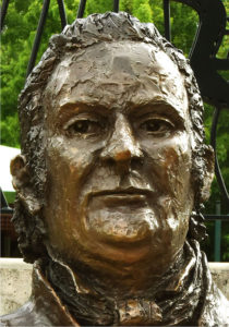 "Lawson" Life size bust, cast bronze. Detail